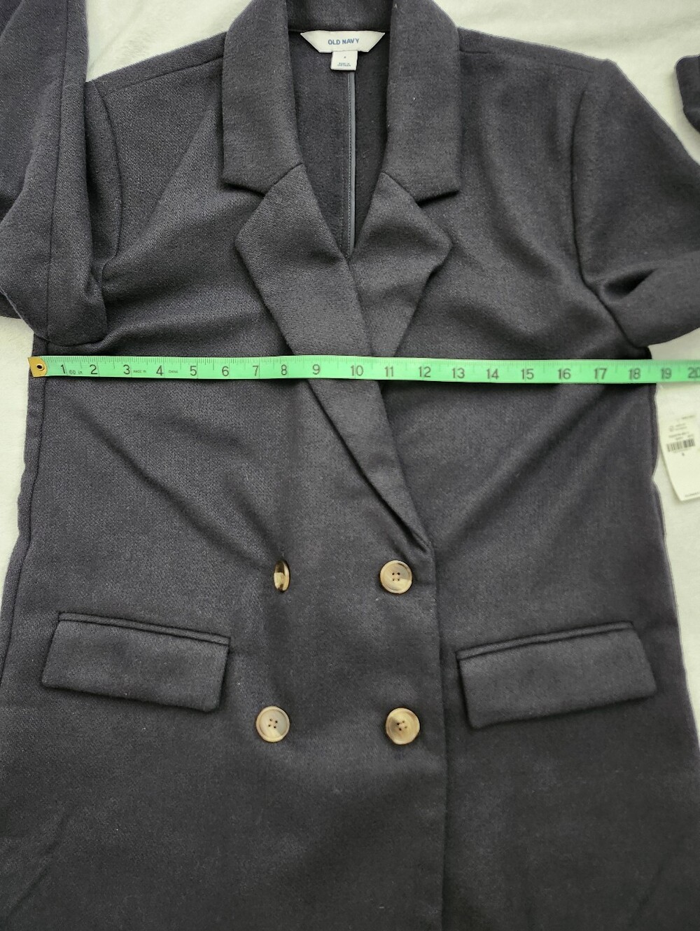 OLD NAVY Women's Navy Blue Double-Breasted Oversized Blazer Size Small NWT - Picture 8 of 12